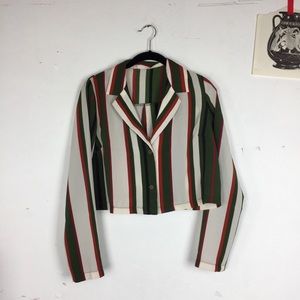 STRIPED BUTTON UP SHIRT retro inspired